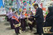 افتتاح نمایشگاه کانون یاران در مدرسه شهید رزمجویی و تجلیل از کانون یاران برتر